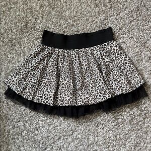 Black and Brown Leopard Print Skirt